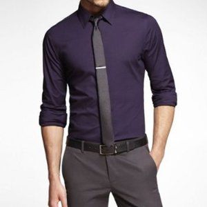 Express Extra Slim Fit Shirt Size Medium Dark Plum